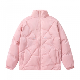 Брендовая TIDE EKU розового цвета куртка с резинками на манжетах