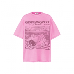 VANCARHELL с опущенной плечевой линией розовая футболка