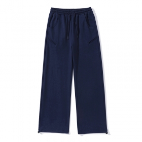 Брендовые темно-синего цвета штаны TAIXINGCHAO с карманами