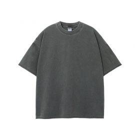 Тёмно-серая плотная футболка ARTIEMASTER с двухслойной окантовкой