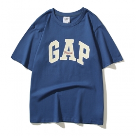 Синяя базовая GAP синяя с коротким рукавом футболка
