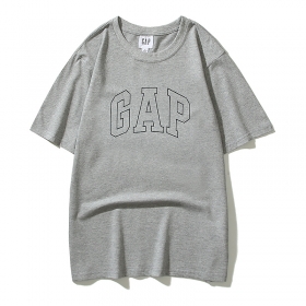 Серая GAP футболка с округлым вырезом и коротким рукавом