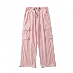 Стильные розового-цвета лёгкие брюки TXC Pants с эластичным поясом
