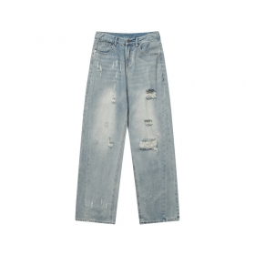Классические голубые джинсы BYD JEANS в стиле оверсайз
