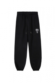 Штаны от бренда Stussy Nike черные с резинками снизу и карманами