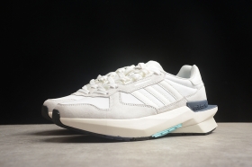 Adidas originals Treziod PT белые кроссовки с сине-бирюзовыми деталями