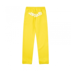 Sp5der желтые с боковыми карманами спортивные штаны