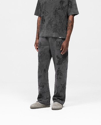 Штаны Represent в сером цвете на резинке с двумя карманами