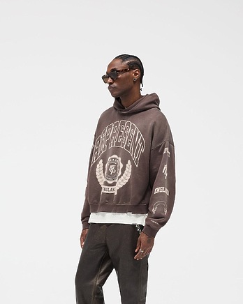 Represent худи в коричневом цвете с эластичными манжетами