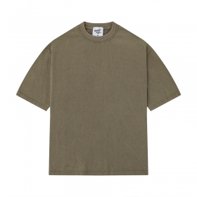 Однотонная Savage Base широкая оверсайз футболка цвет-коричневый