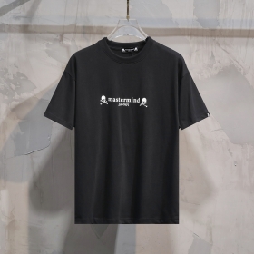 Чёрная с широкой проймой и круглым вырезом футболка Mastermind