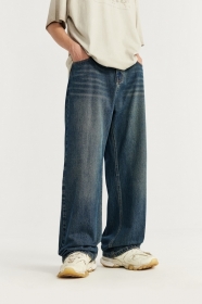 INFLATION повседневные с карманами джинсы в синем цвете
