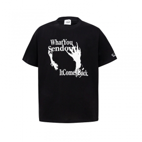 Легкая футболка от бренда Grailz черного цвета с напечатанным принтом