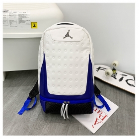 Уникальный Nike Air Jordan выполненный в бело-синем цвете рюкзак