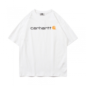 Футболка Carhartt белого цвета с фирменным логотипом на груди