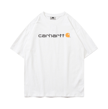 Футболка Carhartt белого цвета с фирменным логотипом на груди