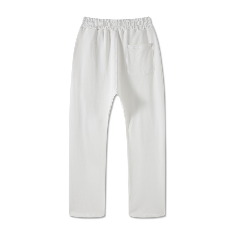 Белые штаны BE THRIVED в спортивном стиле прямого покроя