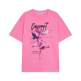 CAV EMPT с качественным рисунком футболка розового цвета