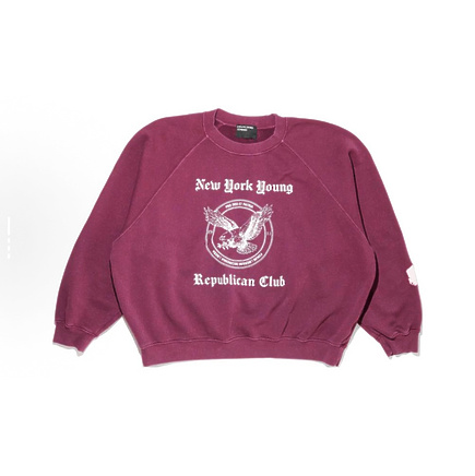 Enfants Riches Deprimes свитшот бордового цвета с принтом