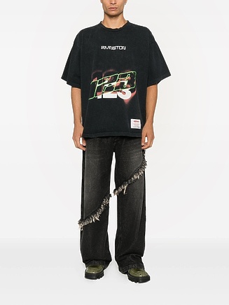 Футболка RRR 123 Rivington в черном цвете с коротким рукавом