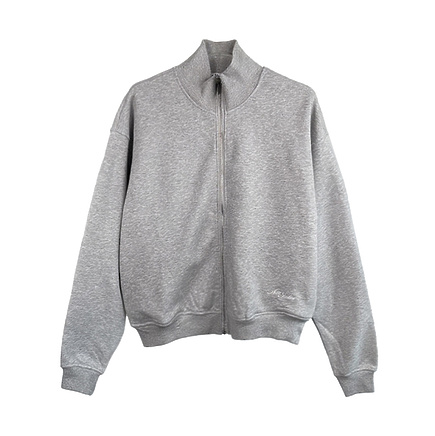 Acne Studios бомбер в светло-сером цвете с воротником стойка