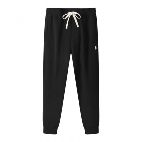 Polo Ralph Lauren черного цвета штаны с карманами и белым лого