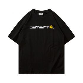Чёрная классическая футболка с вышитым логотипом Carhartt