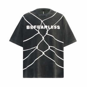 Оригинальная графитового цвета Befearless хлопковая футболка