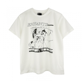Хлопковая белая с принтом от Enfants Riches Deprimes футболка