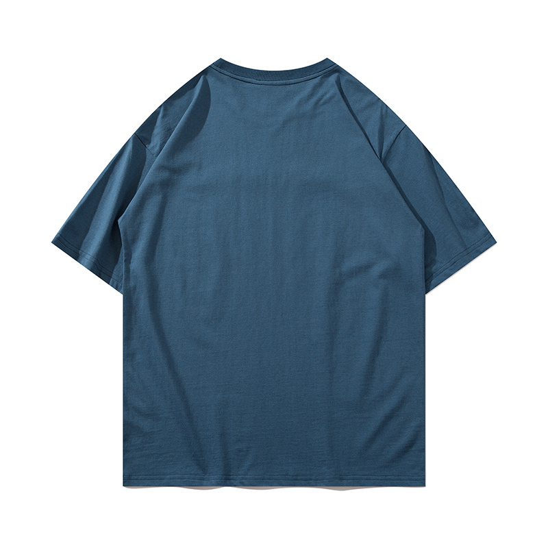 Базовая синяя футболка Carhartt с вышивкой на груди