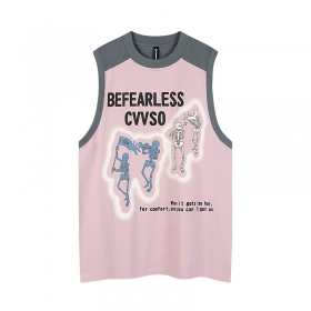 Майка бренда Befearless серо-розового цвета с весёлым принтом спереди