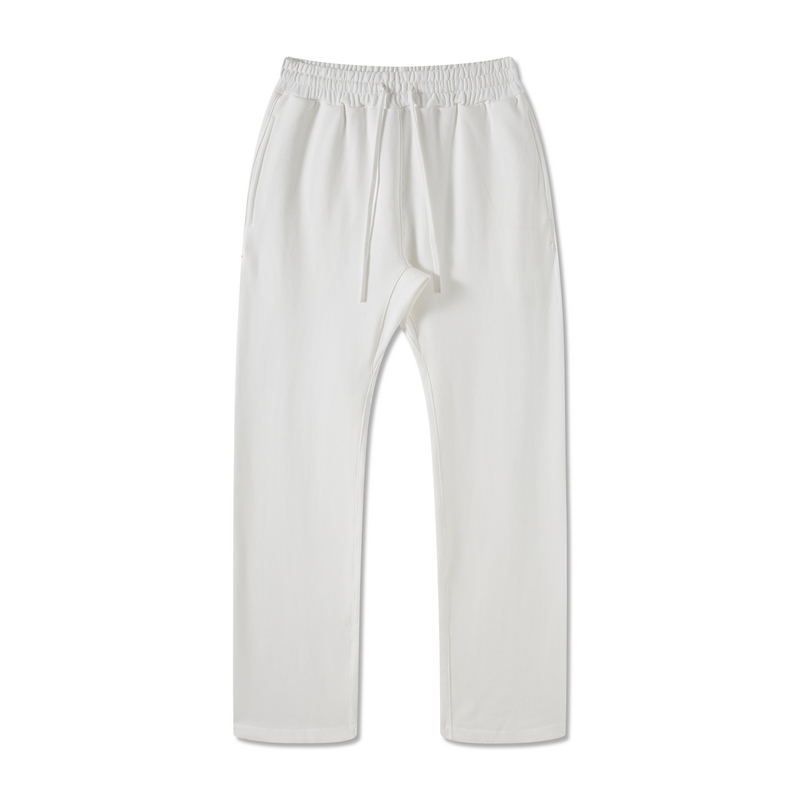 Белые штаны BE THRIVED в спортивном стиле прямого покроя