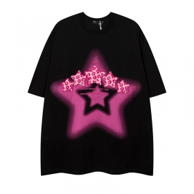 KIRIN STRANGE футболка черного цвета с махровыми звездами