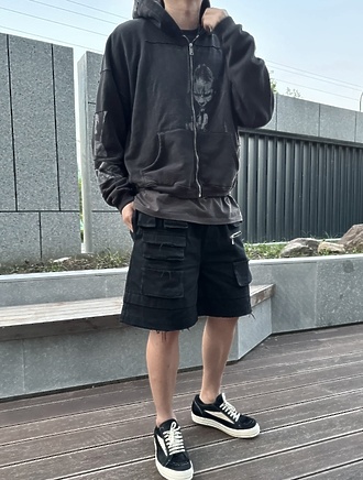 Черное зип худи Enfants Riches Deprimes с удобными карманами