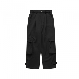 INFLATION чёрные широкие штаны на резинке с застёжкой на молнии