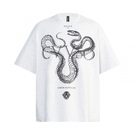 Серая футболка с принтом змеи Befearless стильная модель