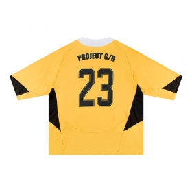 PROJECT G/R футболка желтого цвета с черными вставками