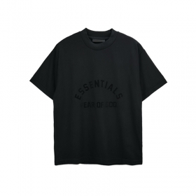 Чёрная с высокой эластичной горловиной футболка Essentials FOG