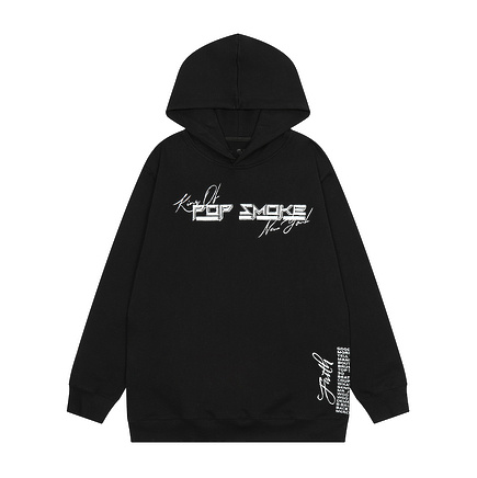 VLONE удлинённое чёрное худи свободного кроя с капюшоном