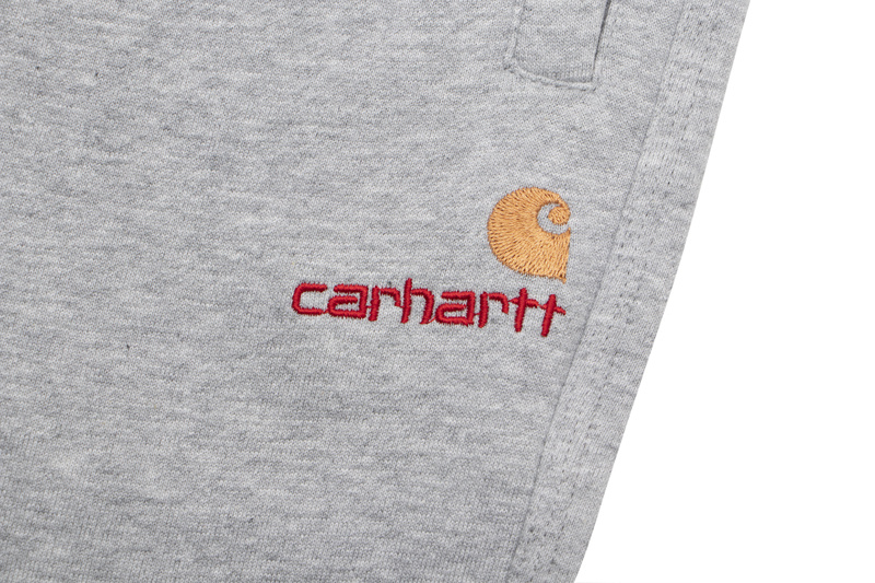 Серые спортивки Carhartt выполнены из 100% хлопка с нашитым карманом