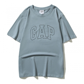 Унисекс футболка с фирменной надписью GAP цвет-голубой