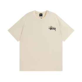 Кремовая футболка Stussy с рисунком "волна на рассвете"