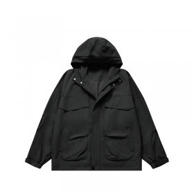 Прочная черного цвета INFLATION непромокаемая куртка