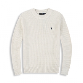Элегантный белый вязаный свитер Polo Ralph Lauren уютная модель