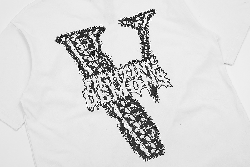 Универсальная VLONE белая футболка с качественным принтом