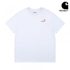 Базовая белая футболка с логотипом Carhartt и удлинённым рукавом