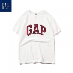 Белая GAP базовая футболка с округлой горловиной из хлопка