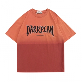 Двухцветная Dark Plan оранжевая футболка со спущенными рукавами