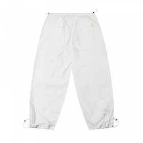 Широкие белые штаны карго BF.Borfend с эластичными затяжками на талии