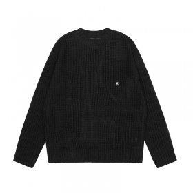 Represent черный классический свитер с удлиненным рукавом